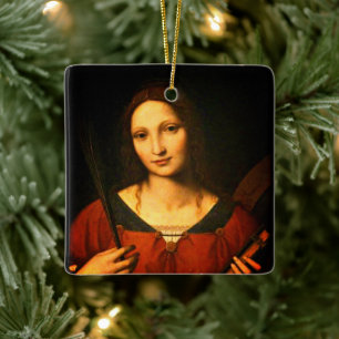 Saint Catherine of Alexandria (Bernardino Luini) Keramisch Ornament