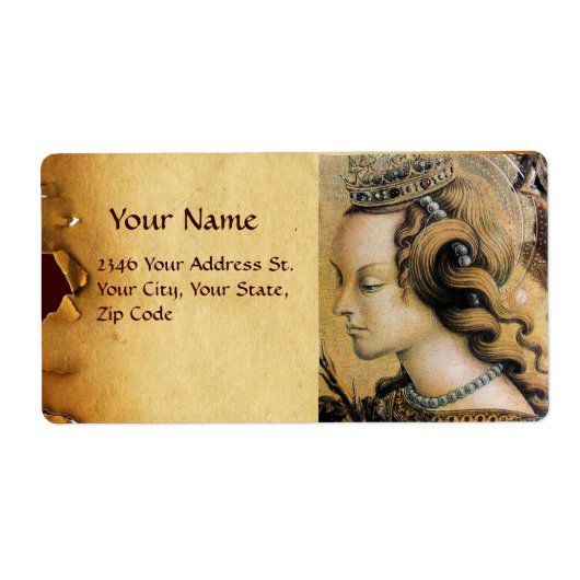 Saint Catherine of Alexandria Etiket (Voorkant)