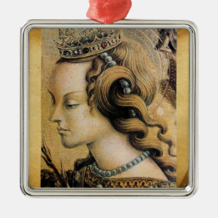 Saint Catherine of Alexandria Metalen Ornament