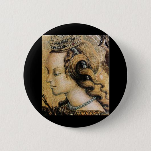 Saint Catherine of Alexandria Ronde Button 5,7 Cm (Voorkant)