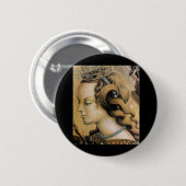 Saint Catherine of Alexandria Ronde Button 5,7 Cm (Voorkant /achterkant)