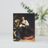Saint Catherine of Alexandria van Caravaggio (1598 Briefkaart (Staand voorkant)