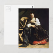 Saint Catherine of Alexandria van Caravaggio (1598 Briefkaart (Voorkant / Achterkant)