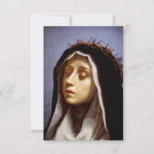 Saint Catherine of Siena Bedankkaart (Voorkant)