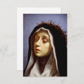 Saint Catherine of Siena Bedankkaart (Voorkant / Achterkant)