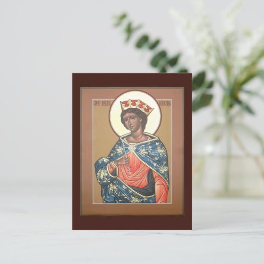 Saint Catherine Prayer Card Briefkaart (Staand voorkant)