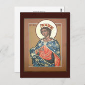 Saint Catherine Prayer Card Briefkaart (Voorkant / Achterkant)