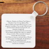 Saint Catherine Sleutelhanger (Achterkant)