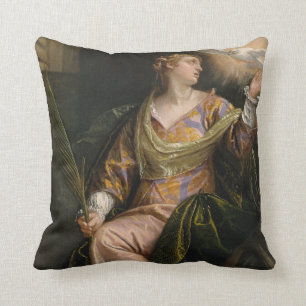Saint Catherine van Alexandrië in de gevangenis Kussen