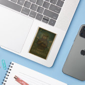 Saint Catsquatch Sticker WV Cryptid Sasquatch (Ordinateur portable avec iPhone)