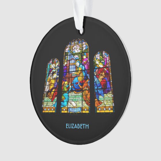 Saint-Cécilia Jouant De L'Ogane Imitation De Verre (devant)