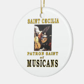 SAINT CECILIA KERAMISCH ORNAMENT (Links)