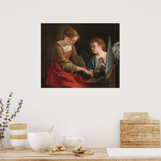 Saint Cecilia - Orazio Gentileschi Poster d'Art (Cuisine)