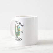 Saint Cecilia Patron Saint Of Musicians Catholic M Koffiemok (Voorkant links)