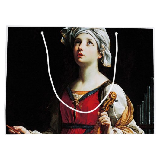 Saint Cecilia (St. Cecilia), Guido Reni Groot Cadeauzakje (Achterkant)