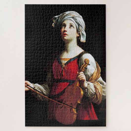 Saint Cecilia (St. Cecilia), Guido Reni Legpuzzel (Verticaal)