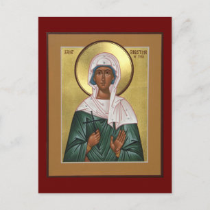 Saint Christina van de Kaart van Tire Icon Prayer