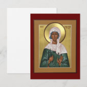 Saint Christina van de Kaart van Tire Icon Prayer (Voorkant / Achterkant)