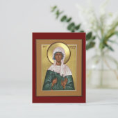 Saint Christina van de Kaart van Tire Icon Prayer (Staand voorkant)