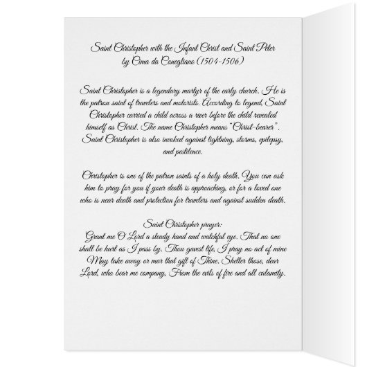 Saint Christopher avec le Christ enfant (Intérieur (Gauche))