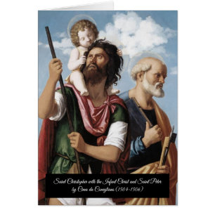 Saint Christopher avec le Christ enfant