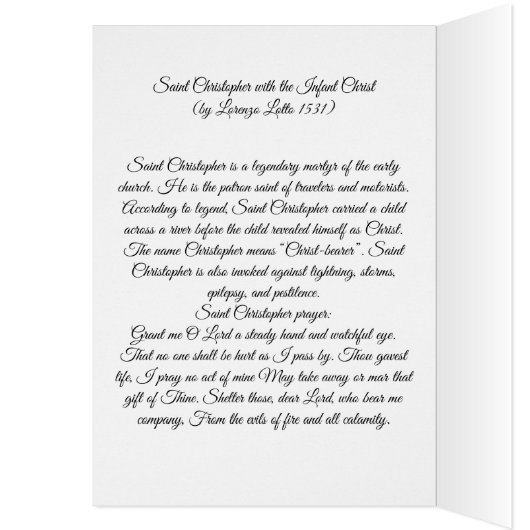 Saint Christopher avec le Christ enfant (Intérieur (Gauche))