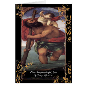 Saint Christopher avec le Christ enfant