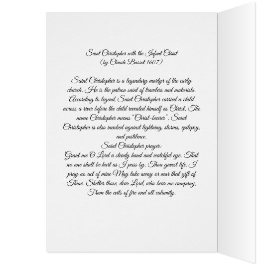 Saint Christopher avec le Christ enfant (Intérieur (Gauche))