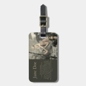 Saint Christopher Christus Travel Prayer Engraving Bagagelabel (Voorkant verticaal)