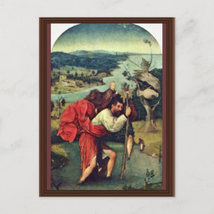 Saint Christopher. Door Hieronymus Bosch (Beste Qu Briefkaart