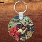 Saint Christopher. Door Hieronymus Bosch (Beste Qu Sleutelhanger (Voorkant)