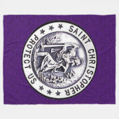 SAINT CHRISTOPHER Fleece Blanket (Voorkant (Horizontaal))