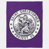 SAINT CHRISTOPHER Fleece Blanket Deken (Voorkant)