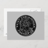 Saint Christopher Medal Briefkaart (Voorkant / Achterkant)