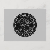 Saint Christopher Medal Briefkaart (Voorkant)