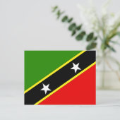 Saint Christopher Nevis Flag Briefkaart (Staand voorkant)