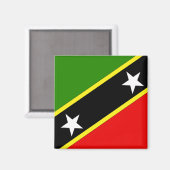 Saint Christopher Nevis Vlag Magneet (Voorkant / Achterkant)