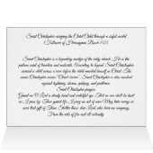 Saint Christopher Patron saint des voyageurs (Intérieur Horizontal (Haut))