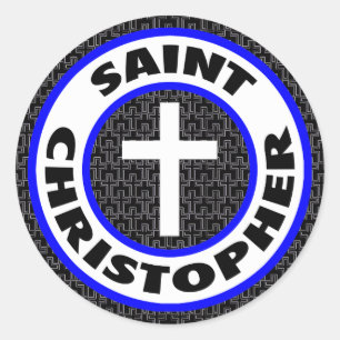 Saint Christopher Ronde Sticker