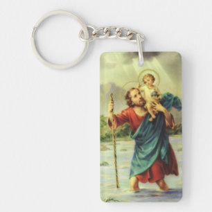 Saint Christopher Sleutelhanger