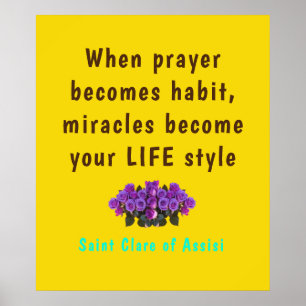 Saint Clare Assisi-Poster Poster