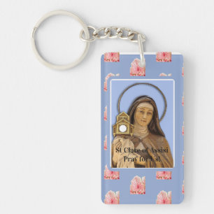 Saint Clare Assisi Sleutelhanger