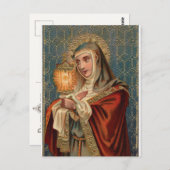 Saint Clare of Assisi Briefkaart (Voorkant / Achterkant)