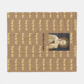 Saint Clare of Assisi Fleece Deken (Voorkant (Horizontaal))