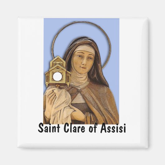Saint Clare of Assisi Magneet (Voorkant)