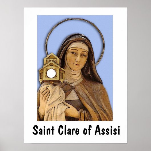 Saint Clare of Assisi Poster (Voorkant)