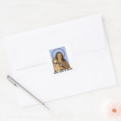 Saint Clare of Assisi Vierkante Sticker (Envelop)