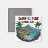 SAINT-CLAUDE GUADELOUPE MAGNEET (Voorkant / Achterkant)