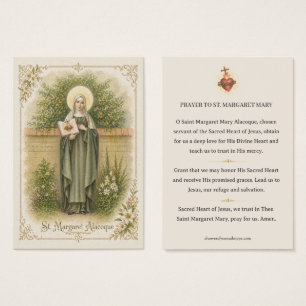 Saint Cœur de Sainte Marguerite-Marie Prière Saint