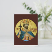 Saint Constantin la grande carte de prière (Debout devant)